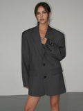 Giselda – Klassisk oversized blazerfrakke
