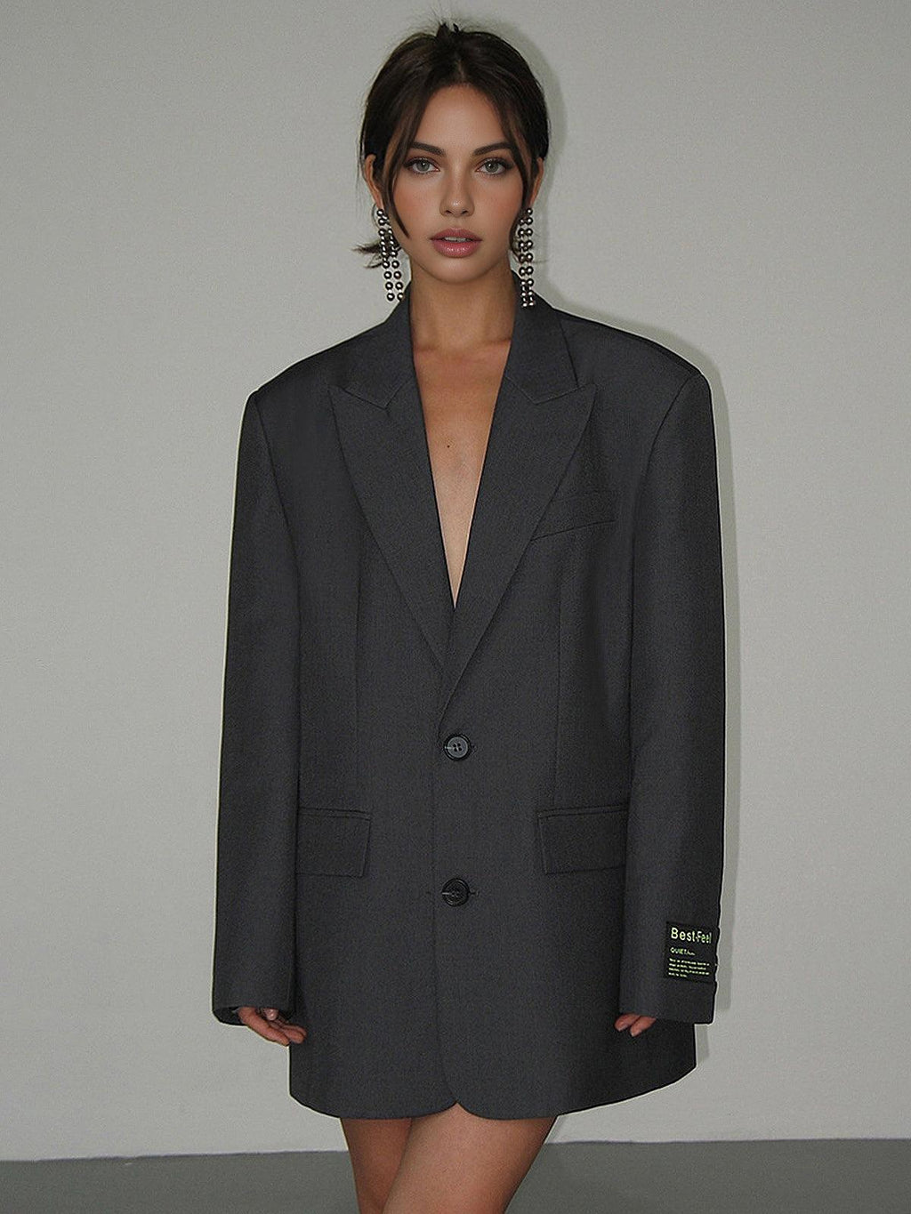 Giselda – Klassisk oversized blazerfrakke