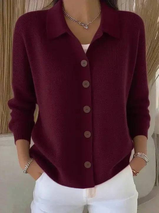 Joselle | Blød cardigan med krave