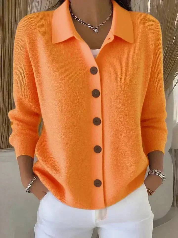 Joselle | Blød cardigan med krave