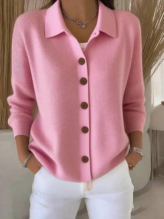 Joselle | Blød cardigan med krave