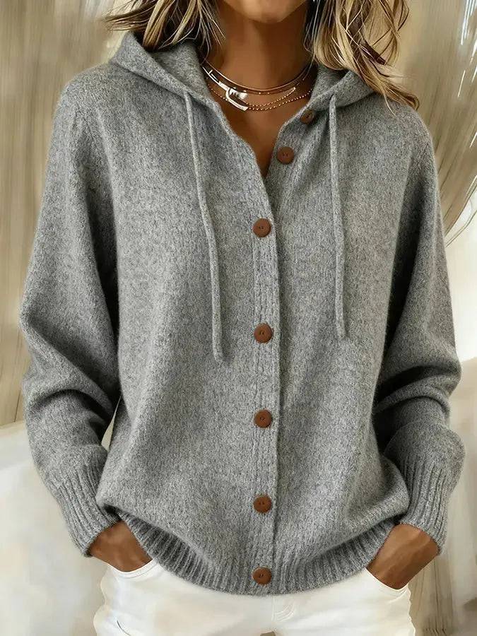 Brielle | Hyggelig cardigan med snorehætte