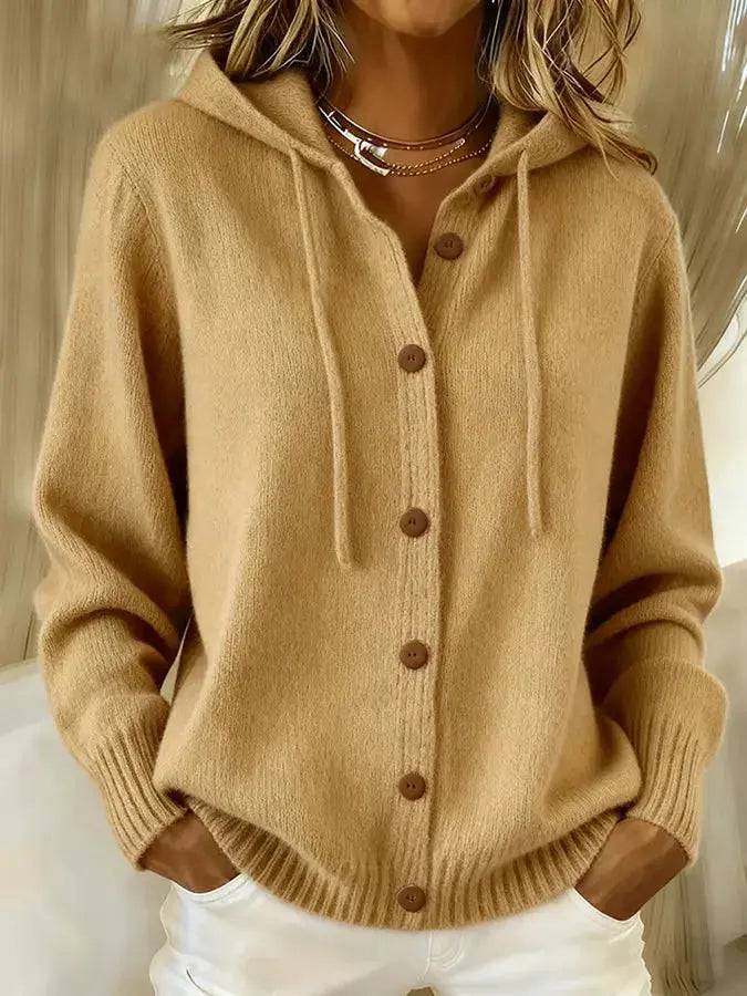 Brielle | Hyggelig cardigan med snorehætte