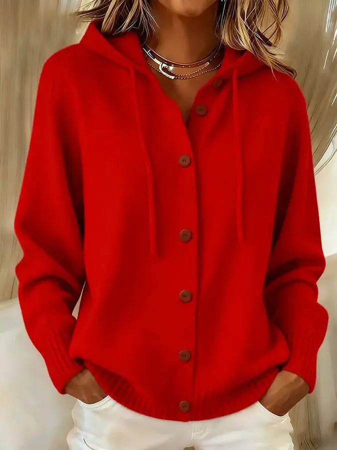 Brielle | Hyggelig cardigan med snorehætte