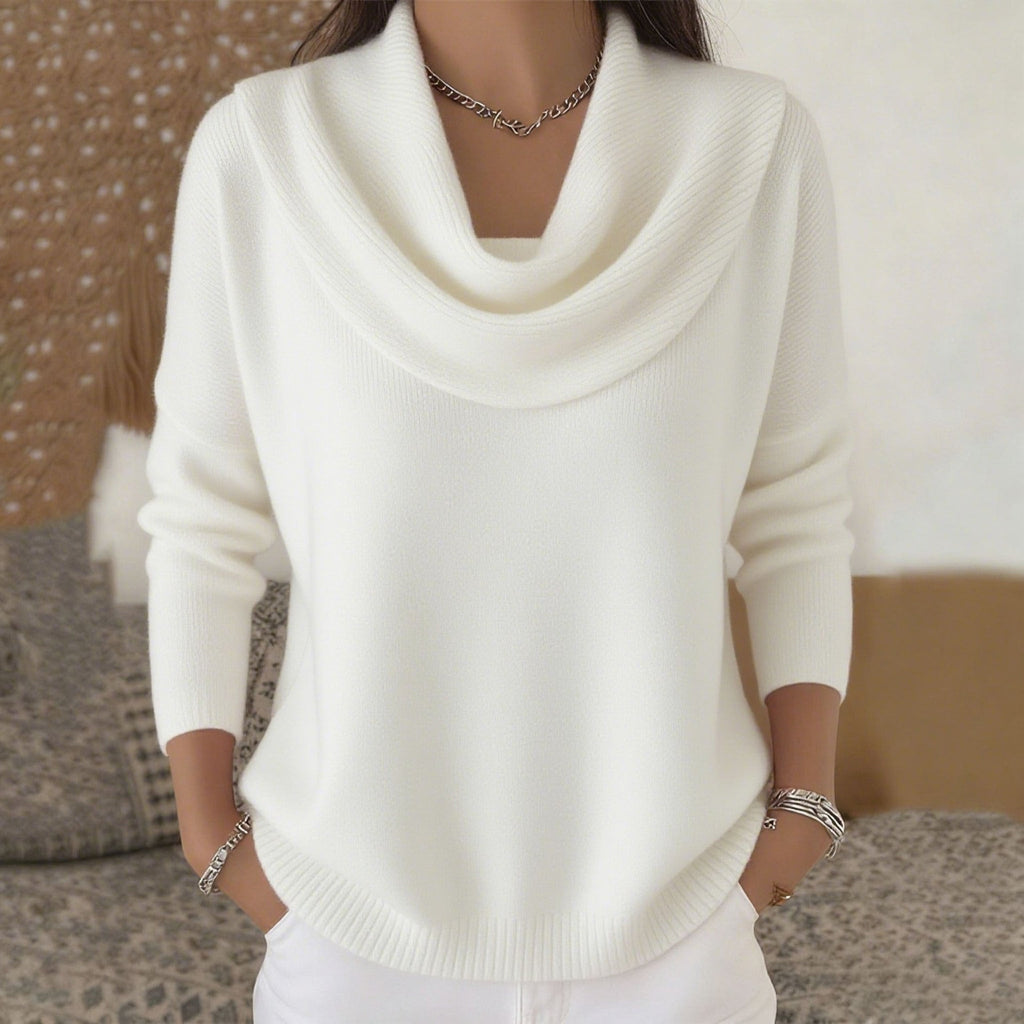 Juliette | Sweater med draperet halsudskæring