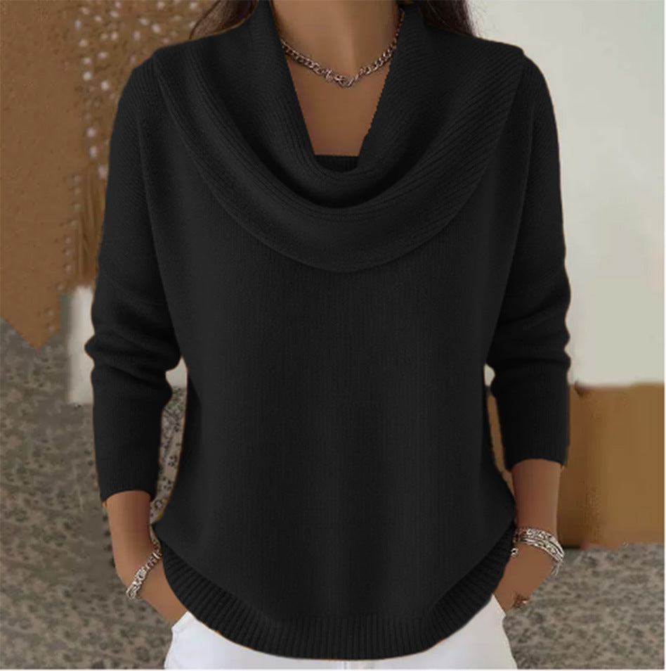 Juliette | Sweater med draperet halsudskæring