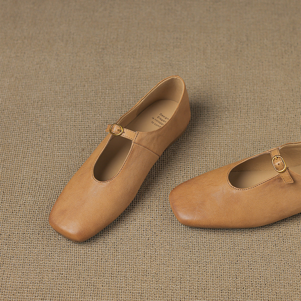 Elspeth | Mary Jane ballerina med høj vamp