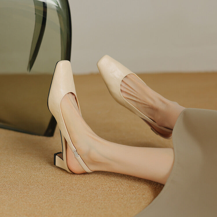Ersa | Slingbacks i ægte læder