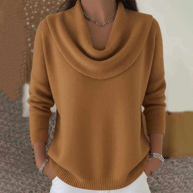Juliette | Sweater med draperet halsudskæring
