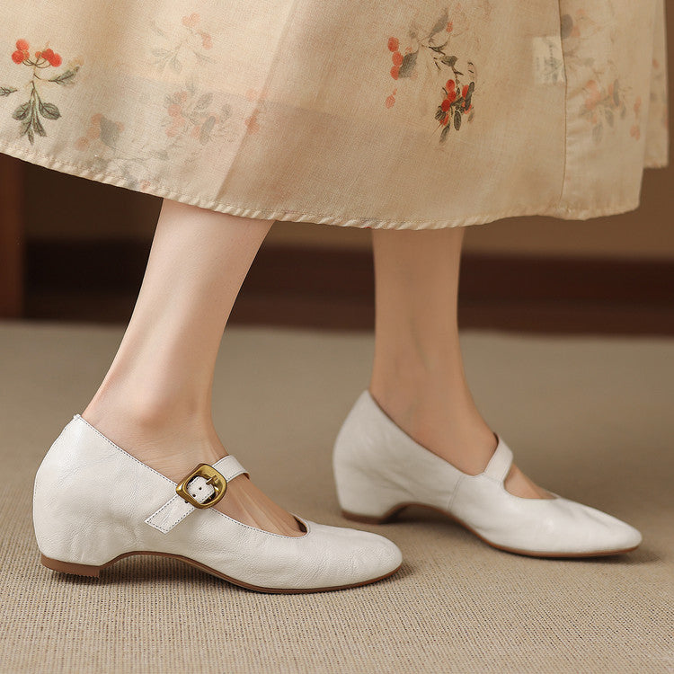 Quira | Mary Jane ballerina med rund tå
