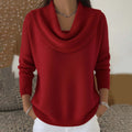 Juliette | Sweater med draperet halsudskæring