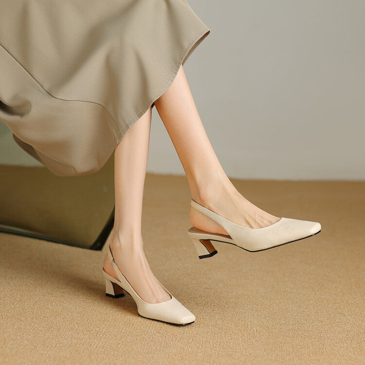 Ersa | Slingbacks i ægte læder