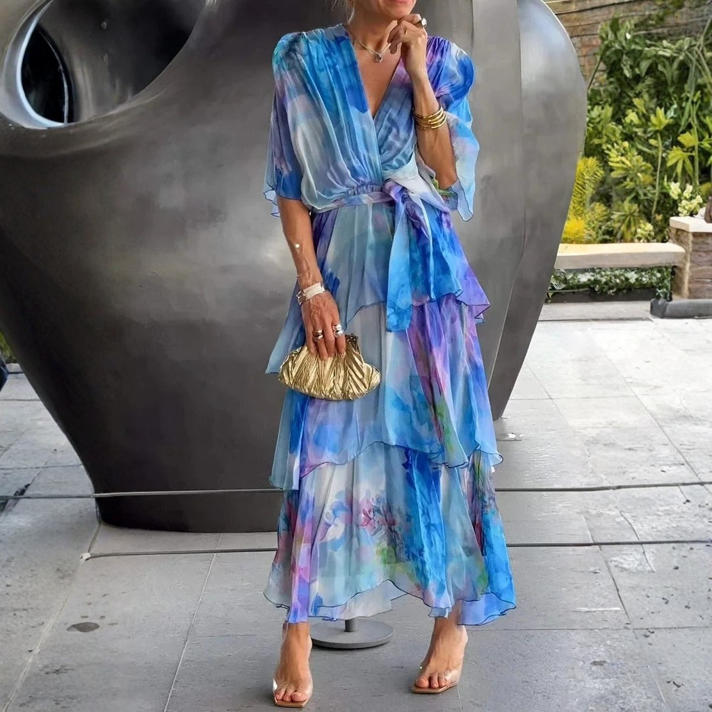 Casar — Elegant chiffonkjole