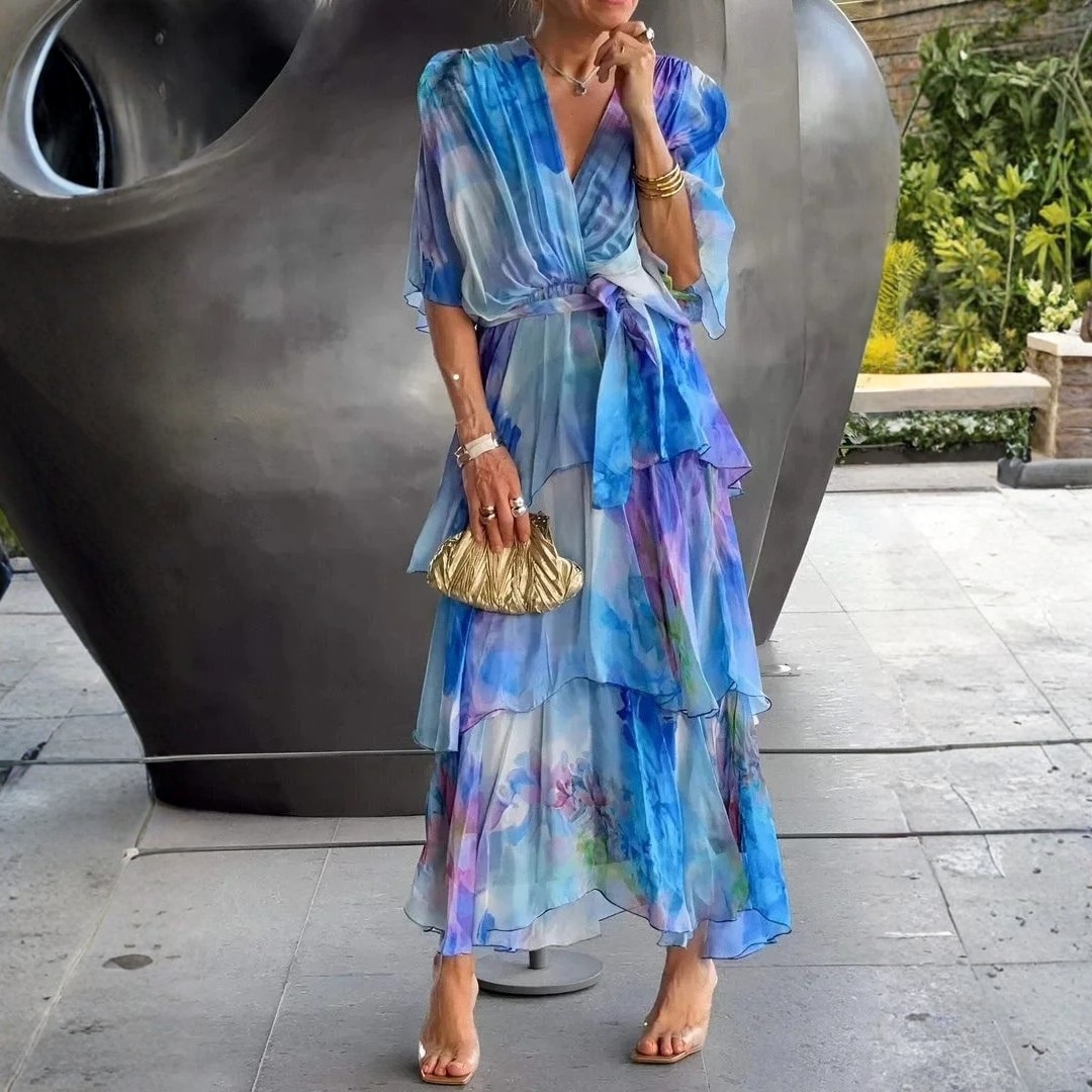 Casar — Elegant chiffonkjole