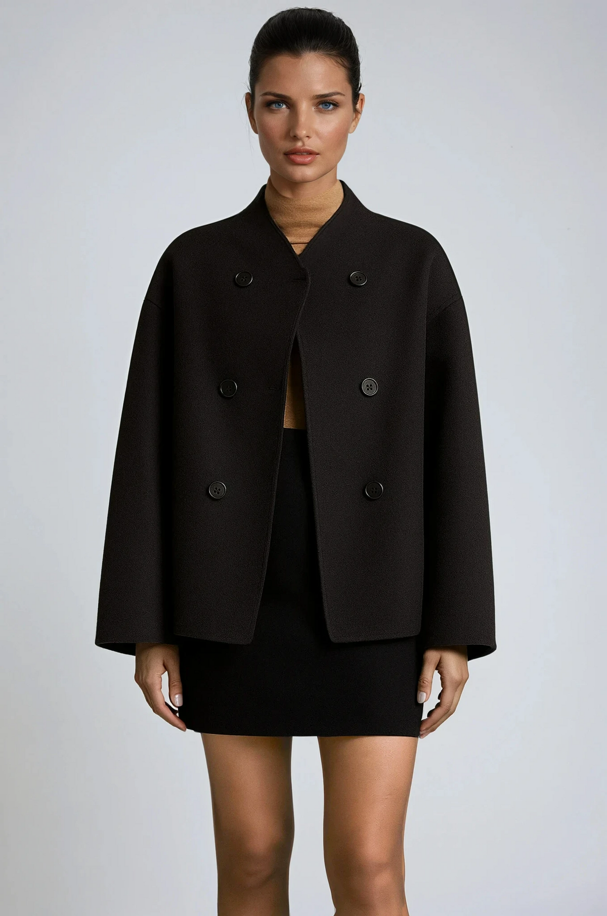 Imelda | Oversized dobbeltradet frakke