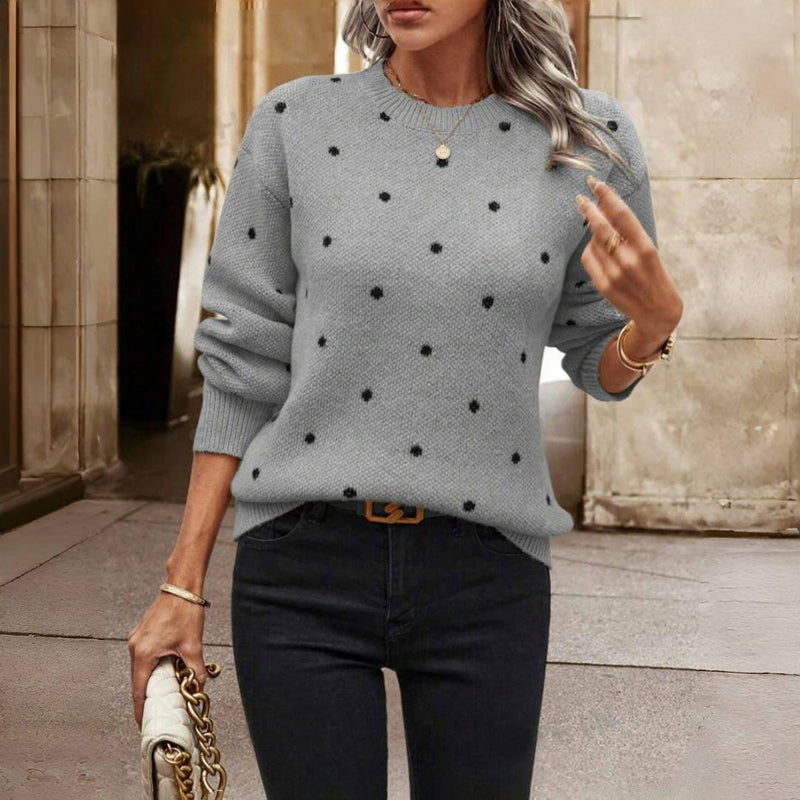 Elsa | Prikket striksweater