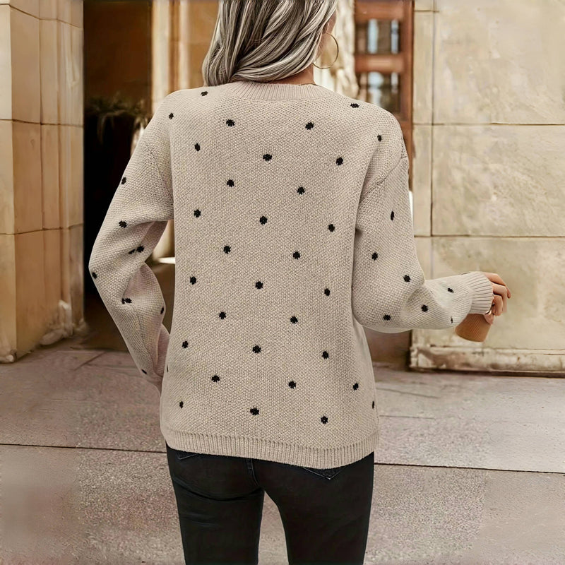 Elsa | Prikket striksweater