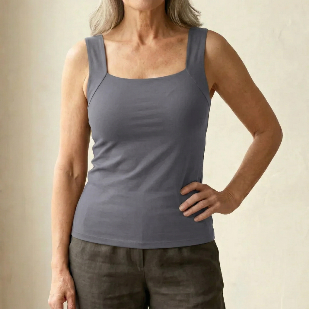Roxanne | Tanktop med indbygget komfort-BH