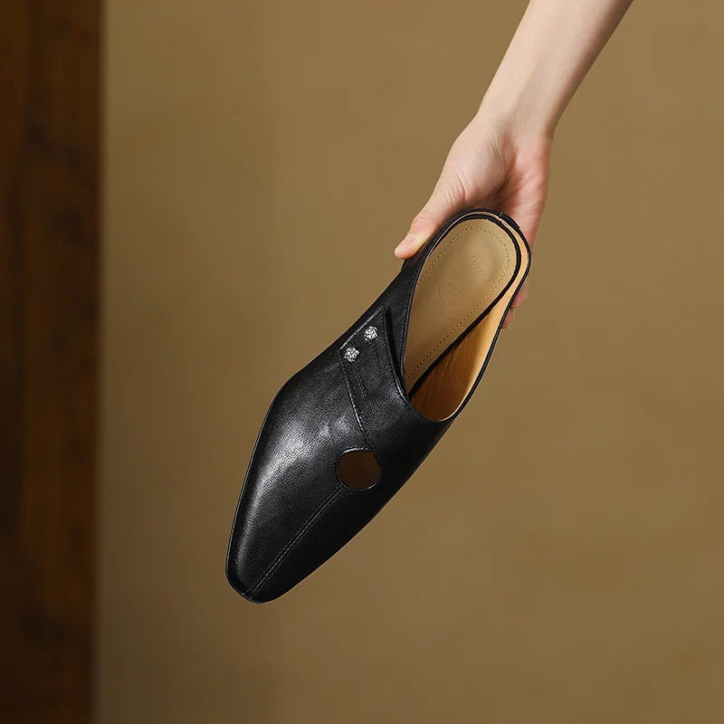 Olga | Mules i ægte læder