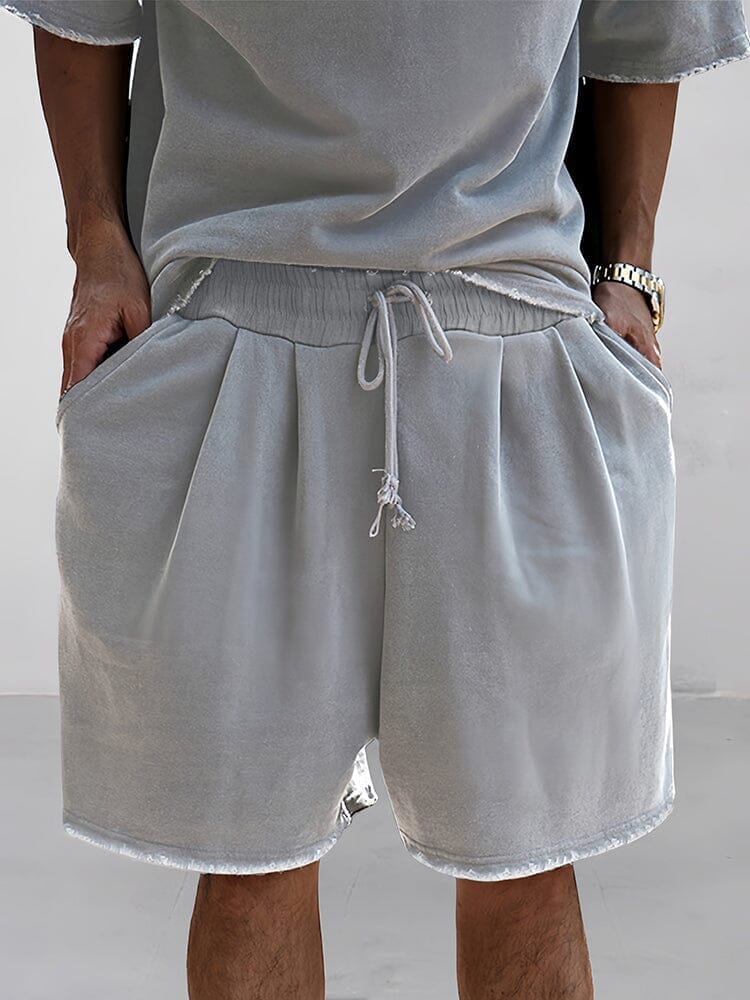 Oversize ensfarvet todelt loungewear-sæt