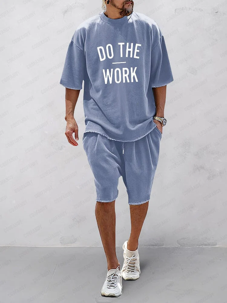 Oversize ensfarvet todelt loungewear-sæt