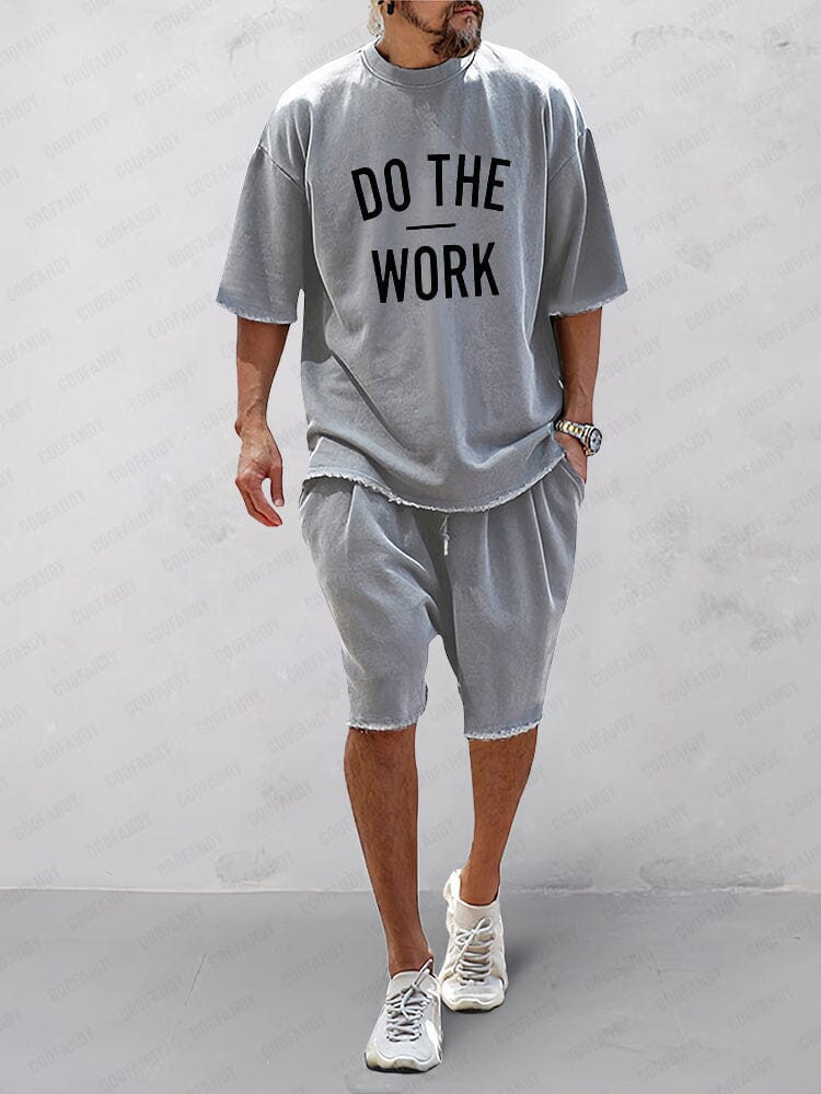 Oversize ensfarvet todelt loungewear-sæt