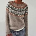 Melania | Sweater med skandinavisk mønster