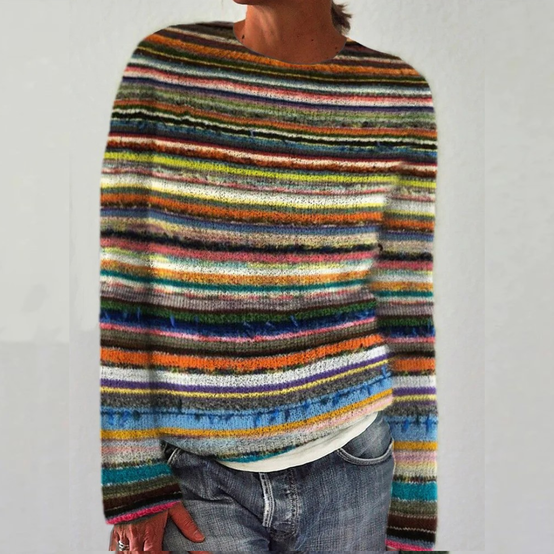 Carmen | Farverig sweater med skandinavisk mønster