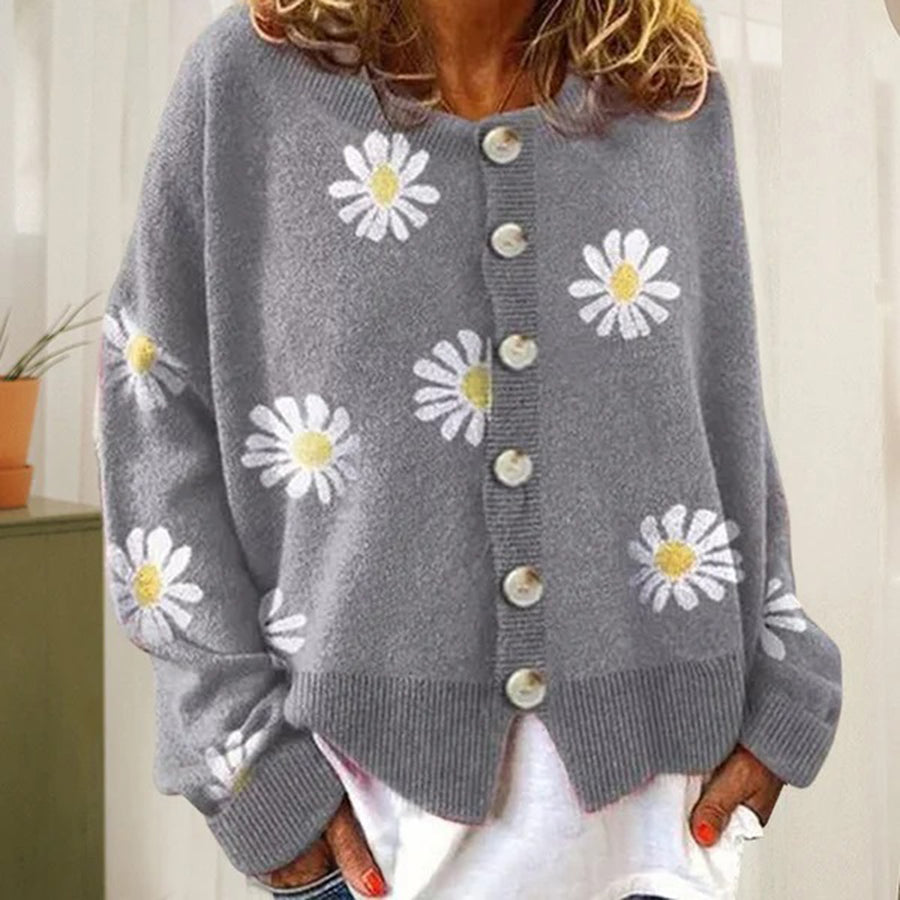 Vilma – Klassisk cardigan med knapper og lange ærmer