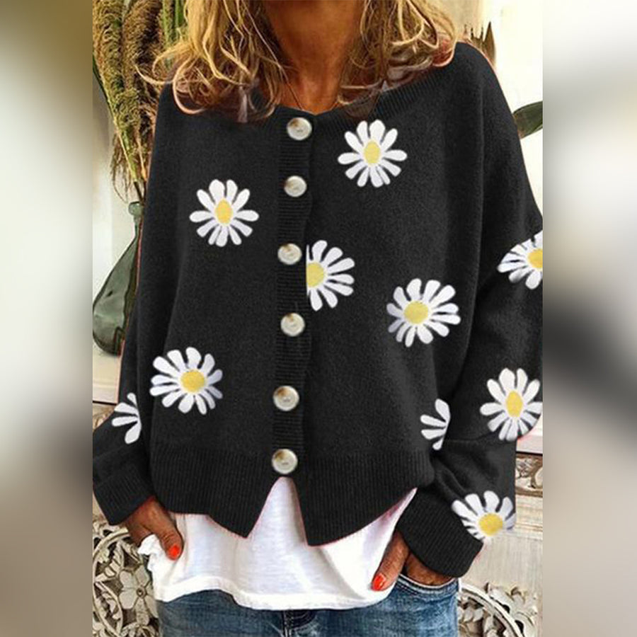 Vilma – Klassisk cardigan med knapper og lange ærmer