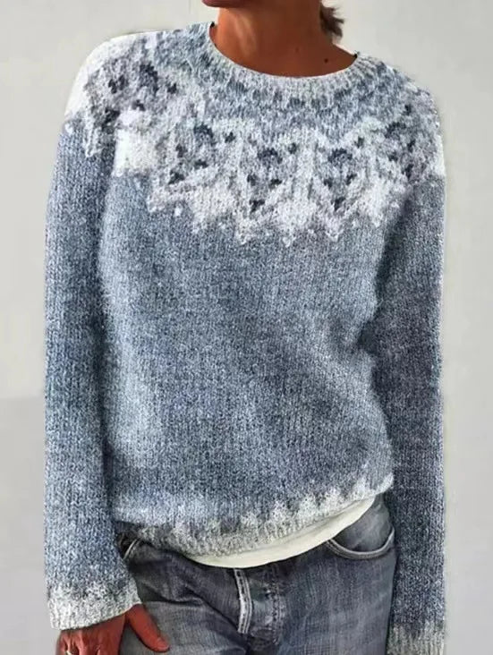 Fausta | Retrostribet striksweater til kvinder