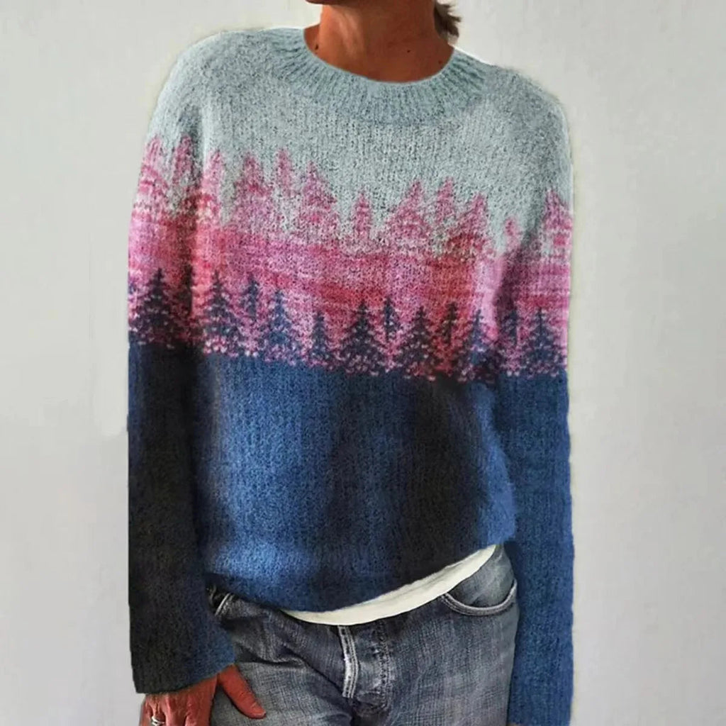 Fausta | Retrostribet striksweater til kvinder