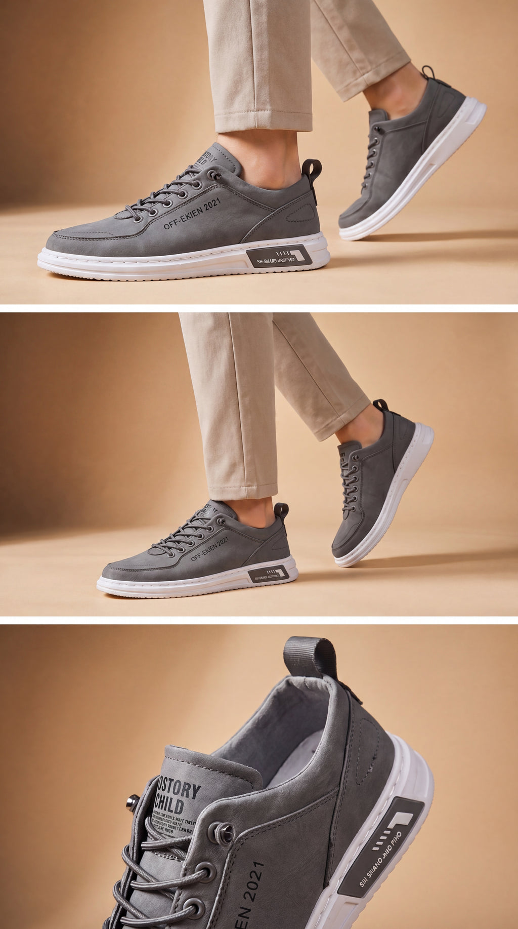 Enzo | Urbane lædersneakers