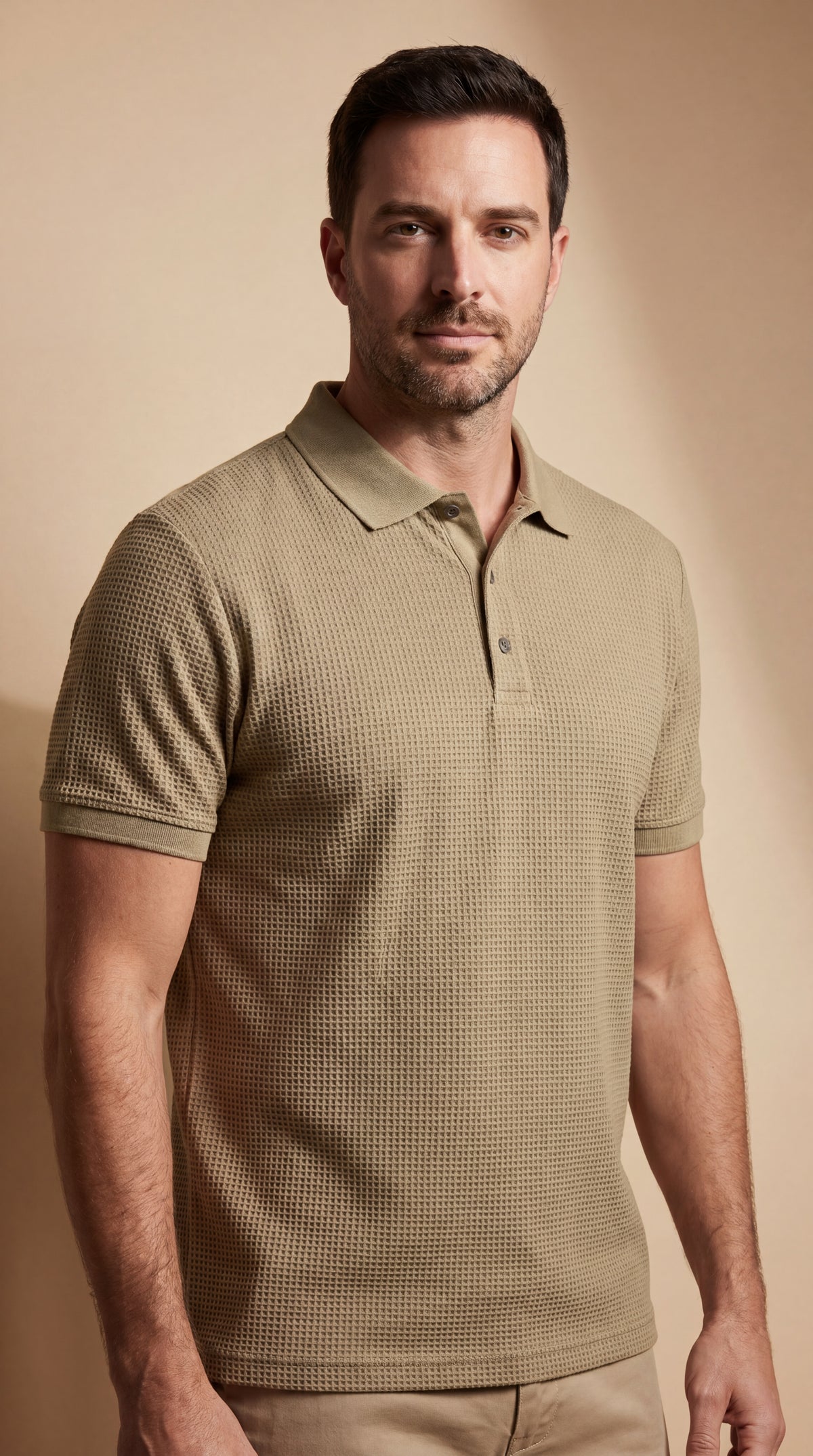 ComfortFit — Polo i beige