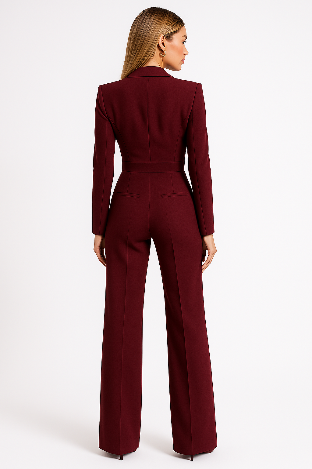 Antonia – Jumpsuit med V-hals og vide ben