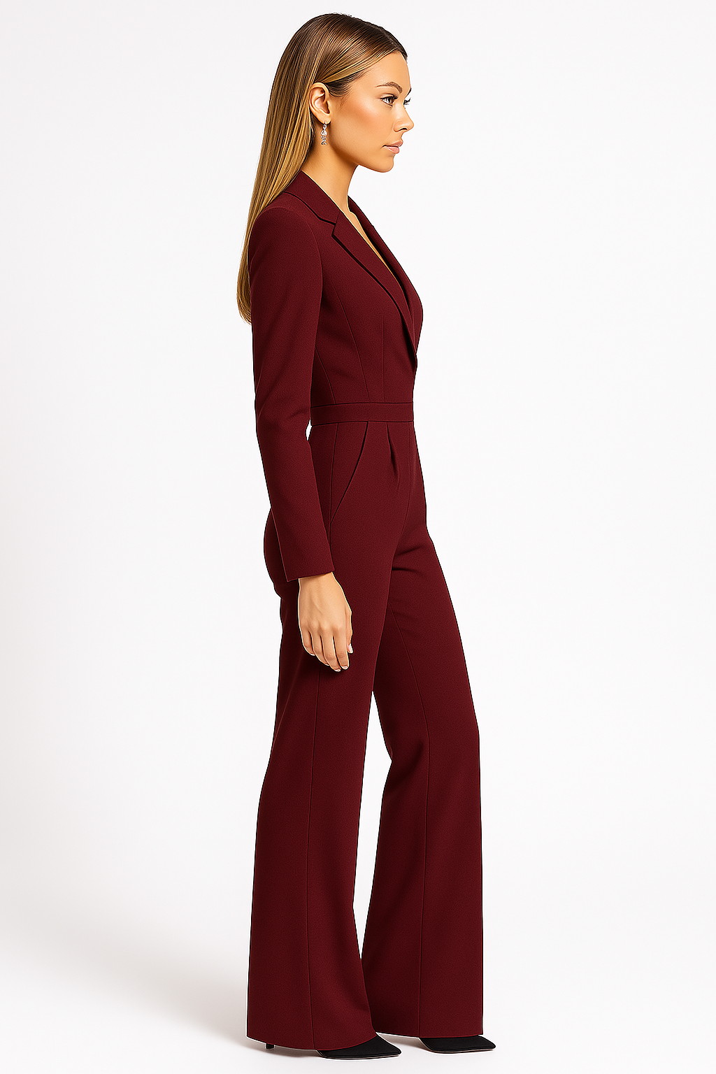 Antonia – Jumpsuit med V-hals og vide ben
