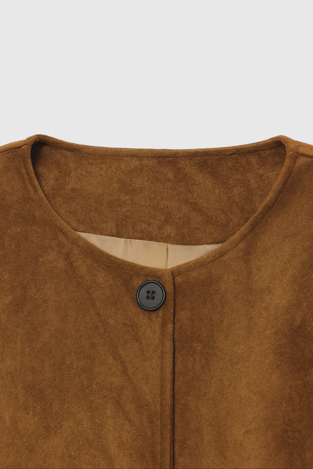 Pinuccia | Afslappet brun jakke i vintage chic-stil