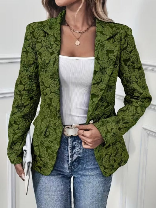 Taljeret blazer i paisley-jacquard