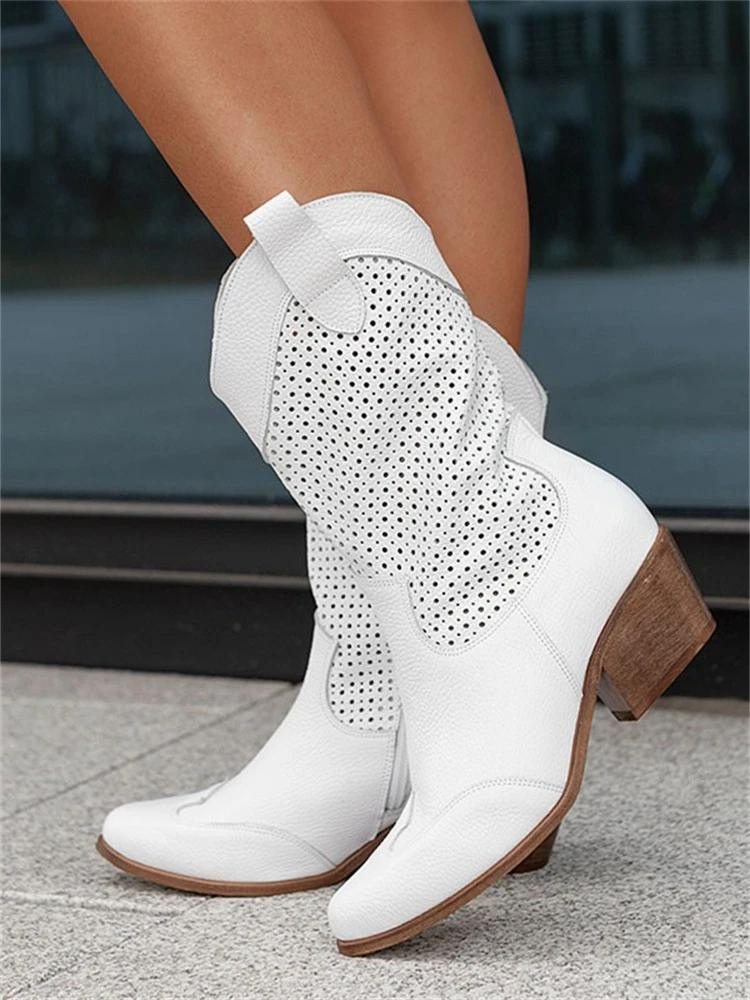 Lavinia – Elegante cowboystøvler med hæl