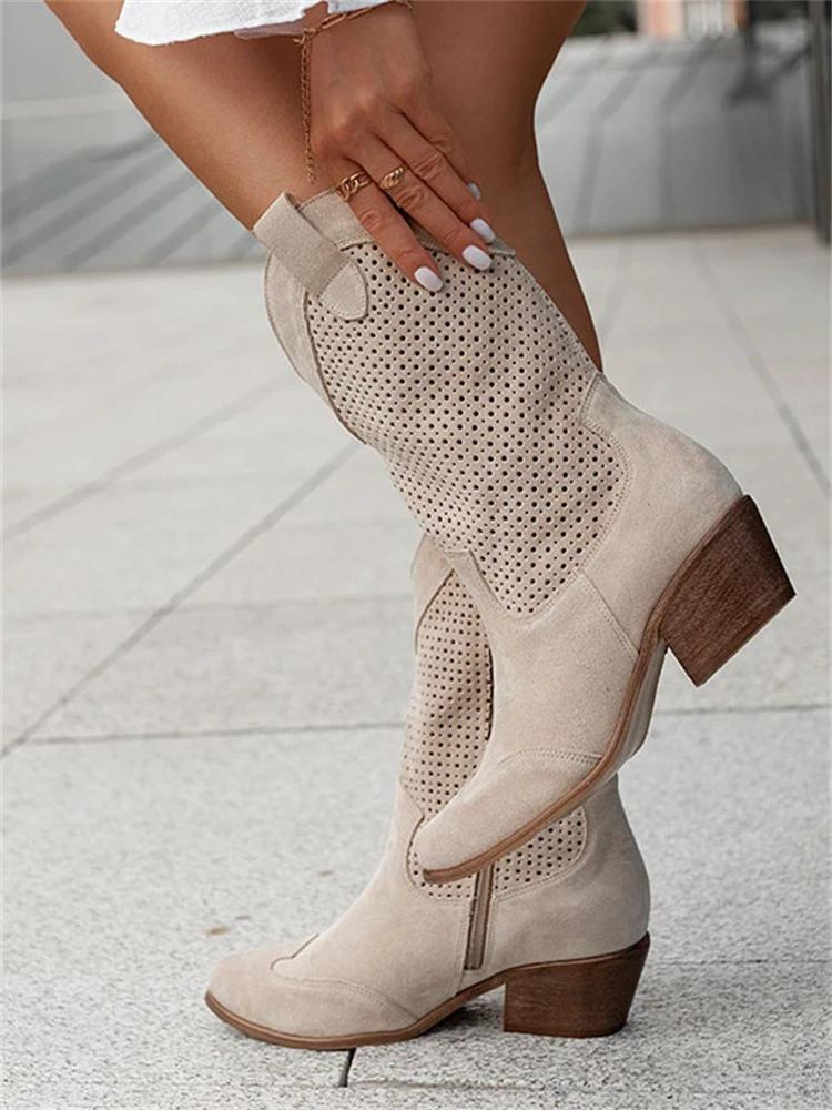 Lavinia – Elegante cowboystøvler med hæl