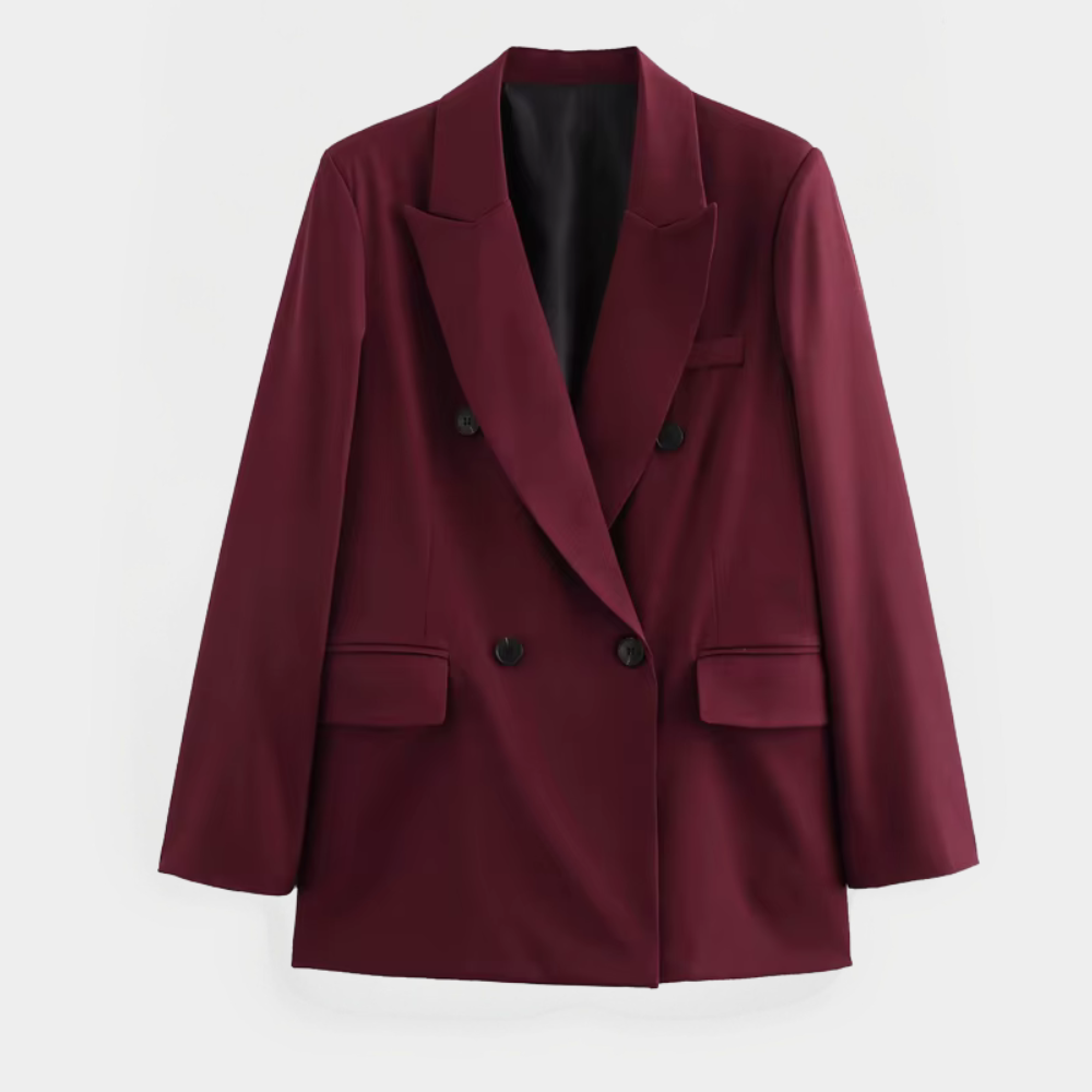 Renata – Oksebloderd tailleret blazer med én knap