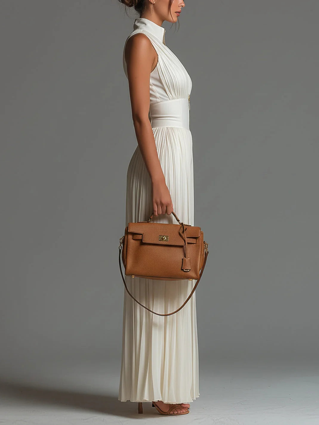Adriana | Plisseret jumpsuit i chiffon