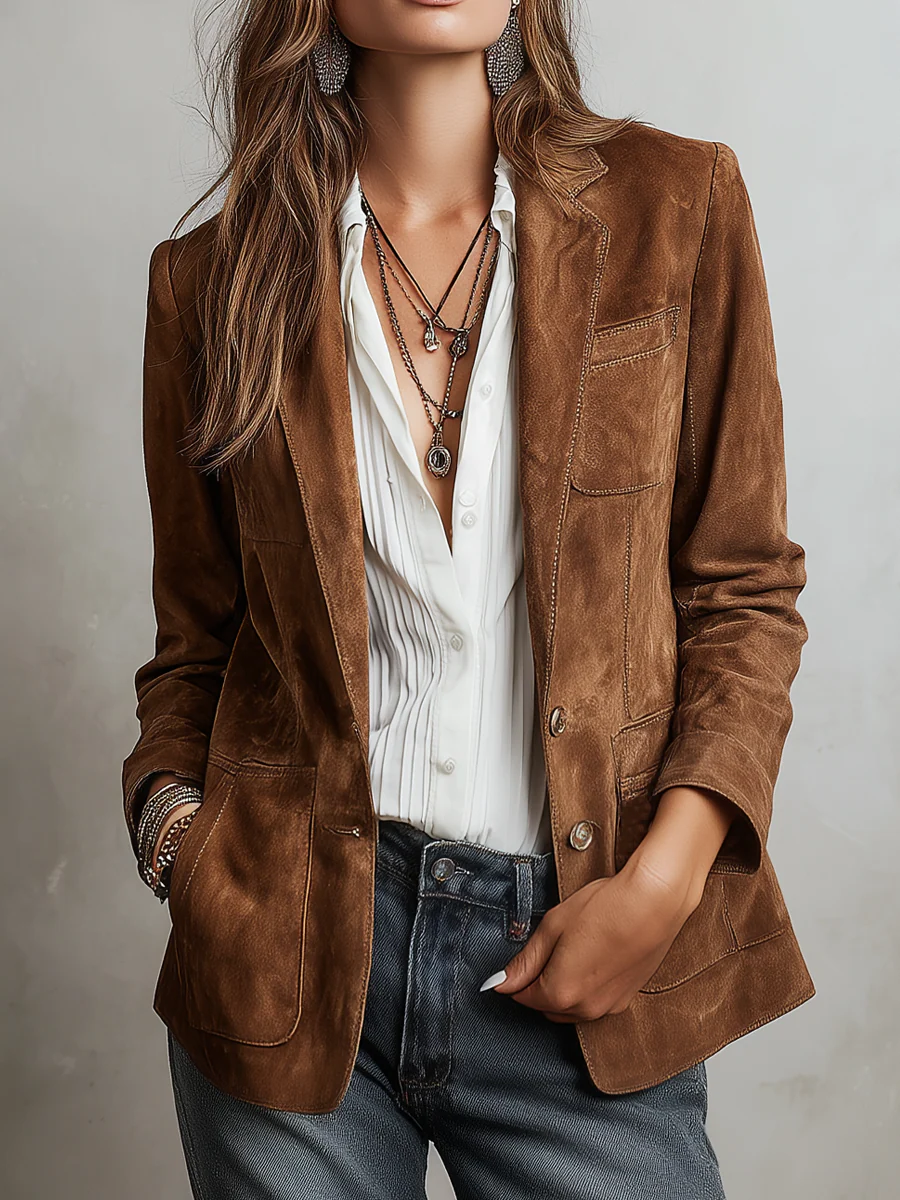 Brun vintage blazer