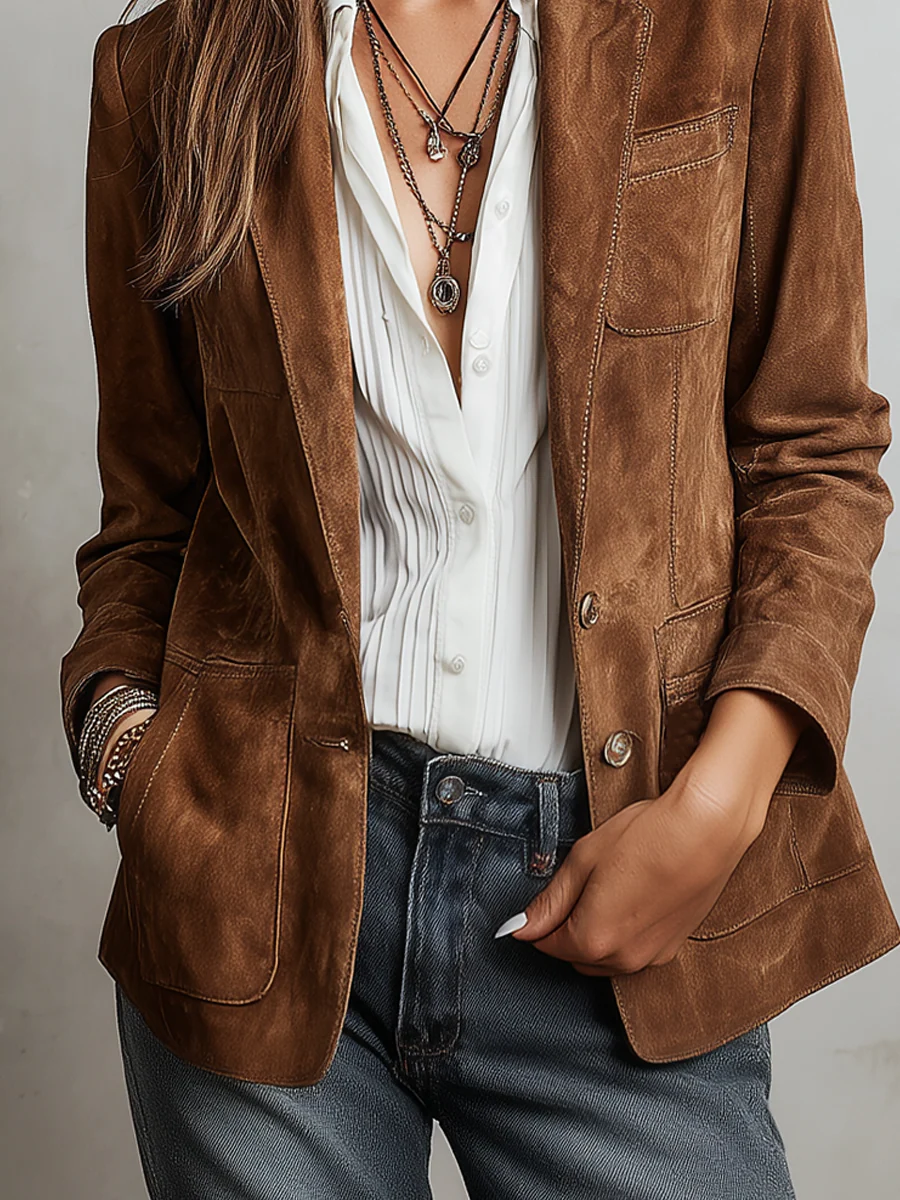 Brun vintage blazer