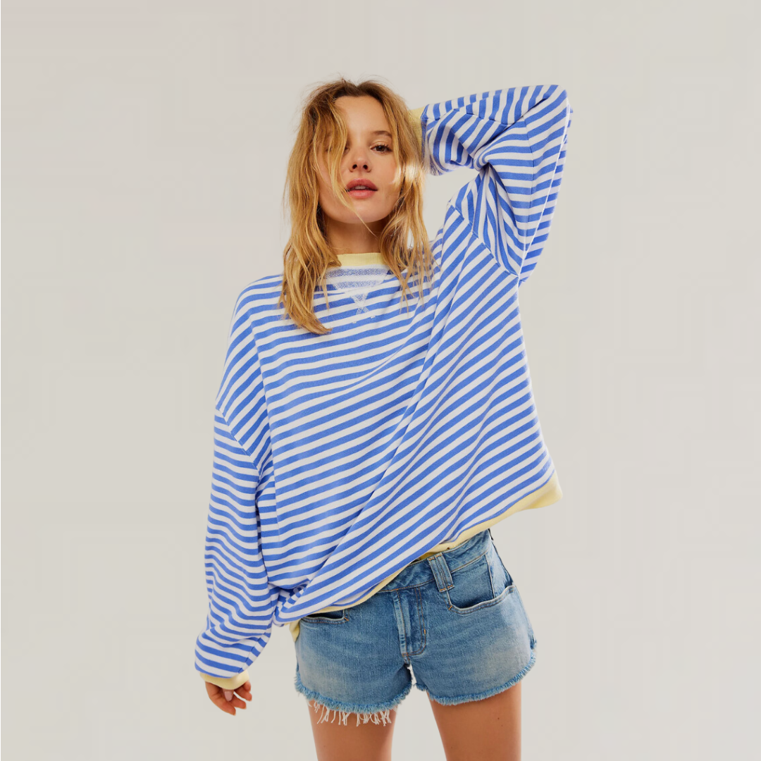 Anastasia | Oversized stribet sweater