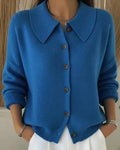 Adaline | Hyggelig cardigan med skjortekrave