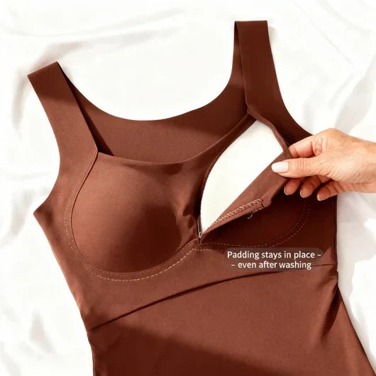Roxanne | Tanktop med indbygget komfort-BH