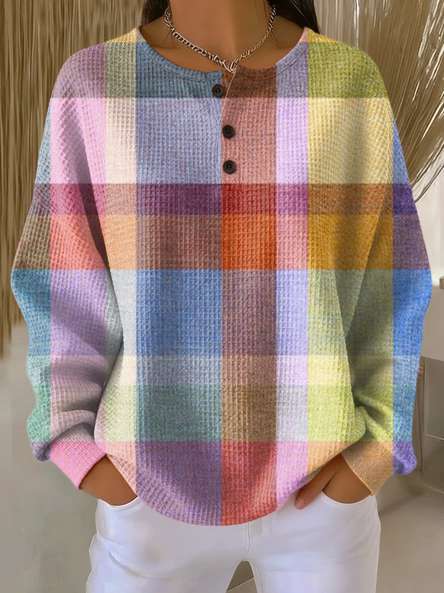 Damiana | Vaffelstrikket sweater med eksklusiv komfort
