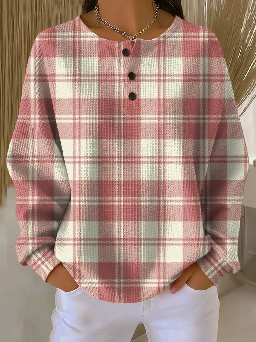 Elettra | Enkel og luksuriøs vaffelstrikket sweater