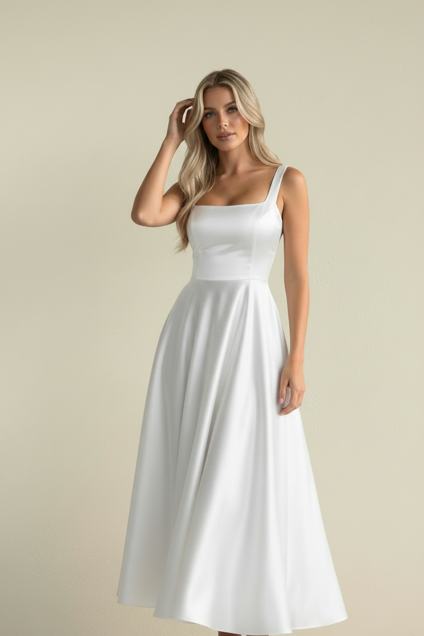 Karen – Elegant midikjole Lumé Flow